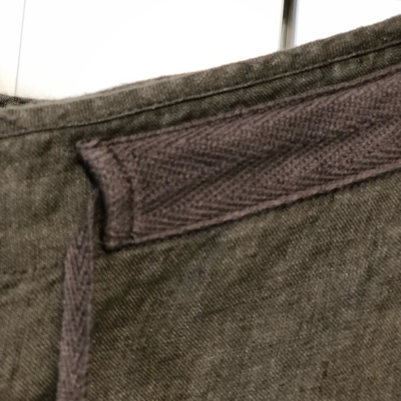 🌟SOLD Talbots linen crop pants. Brown color. Size 4P - Picture 4 of 4